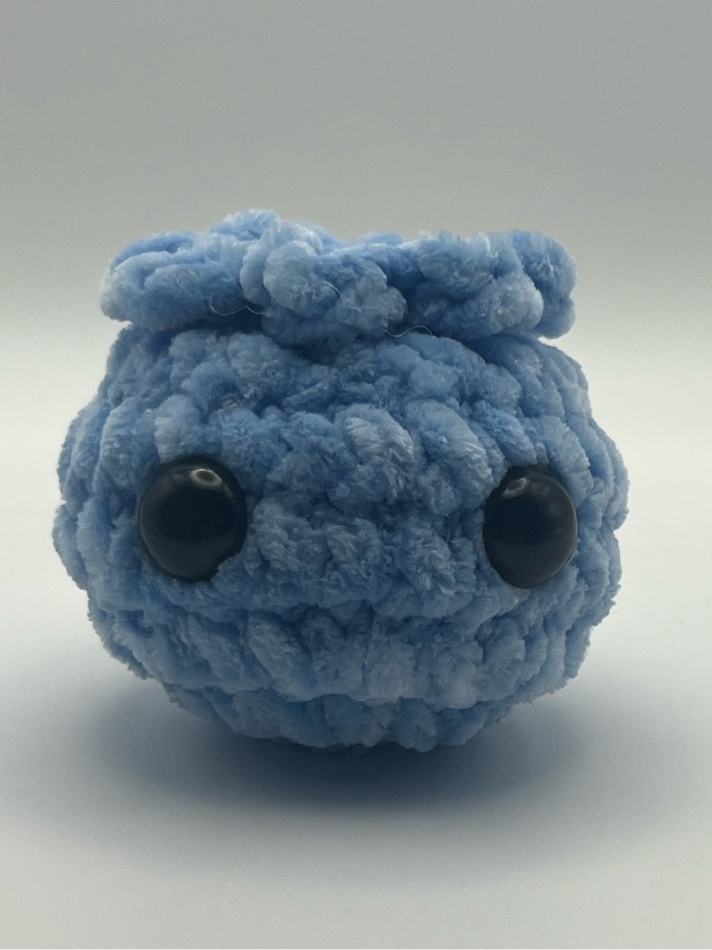 Crocheted mini blueberry